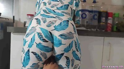 nasty Stepdaughter Gets porked With Her stepfather In The Kitchen When Her mother Is Not Home