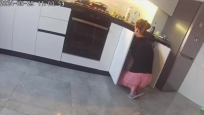 Real cheating. wifey bangs a neighbor in the kitchen.