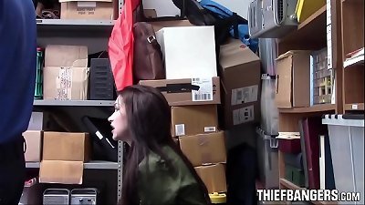 Security Officer strips & plows teen Thief Suspect Jennifer Jacobs