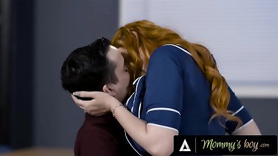 MOMMY'S man - perv mummy teacher Lauren Phillips Takes 18yo Student's Cock, Then Gym Teacher's bbc